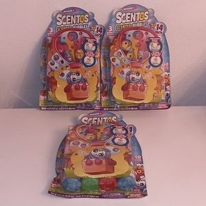 NEW SCENTOS Scented Bubbles 3 Packs of 14